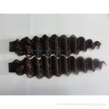 Virgin Human Hair Extension/Remy Tape Hair Deep Wave/Remy Hair